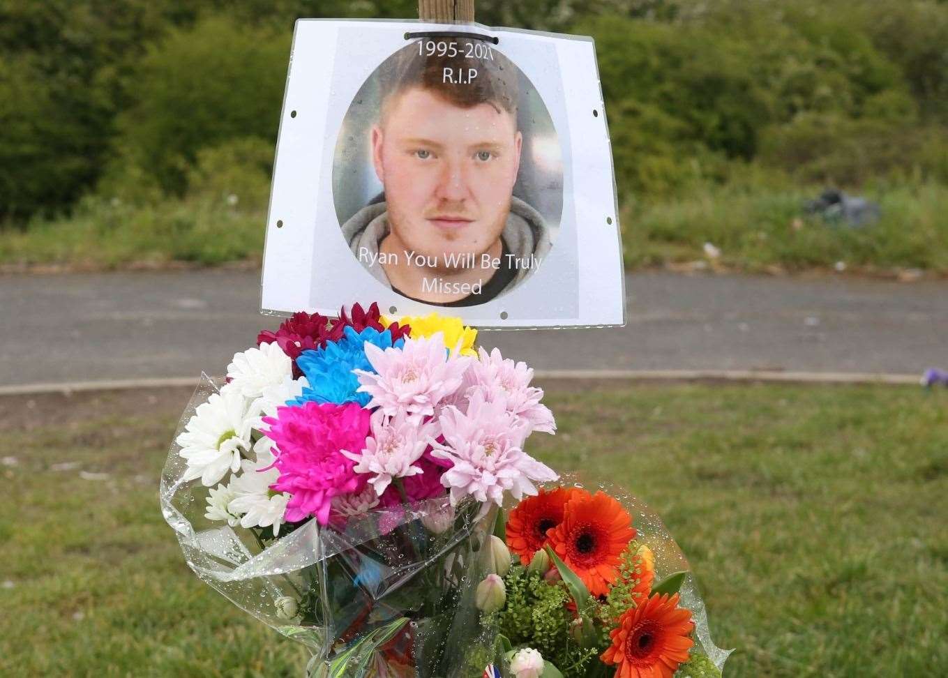 A picture of Ryan, a 26-year-old man from Whitstable, at the scene of a crash where he sadly died. Picture: UKNip