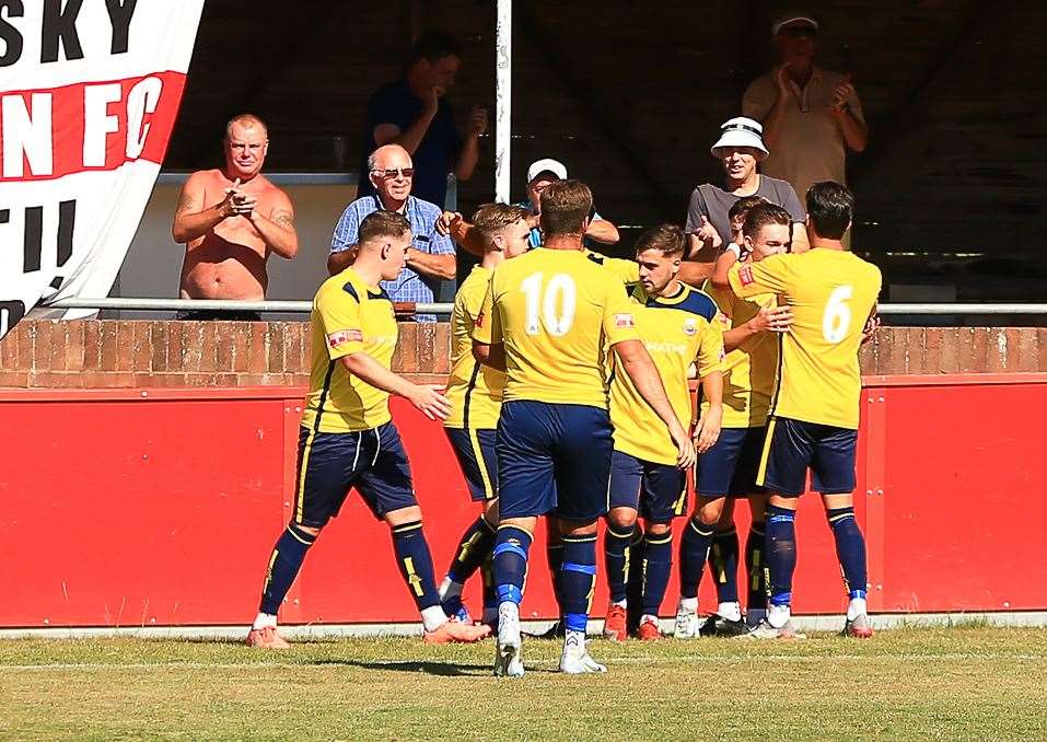 Whitstable celebrate. Picture: Les Biggs