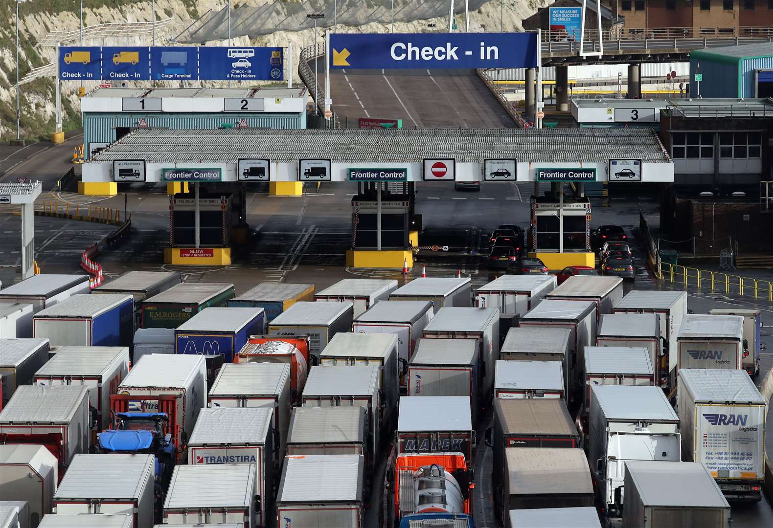 The British Retail Consortium said prolonged closure of the French border would be a ‘problem’ (Gareth Fuller PA)