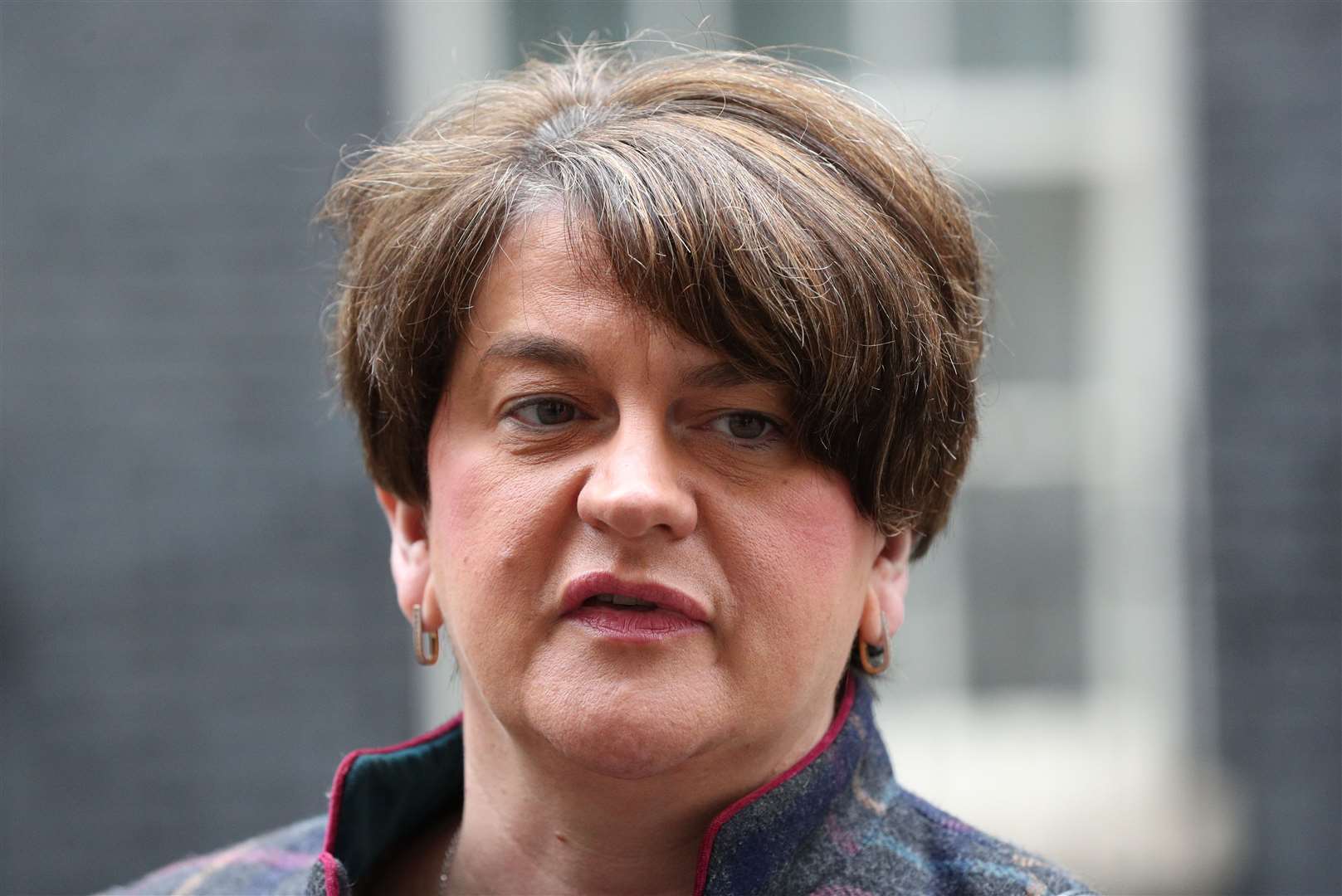 DUP First Minister Arlene Foster was among those calling on Mr Byrne to resign in the wake of the decision not the prosecute the Sinn Fein politicians who attended the Storey funeral (PA)