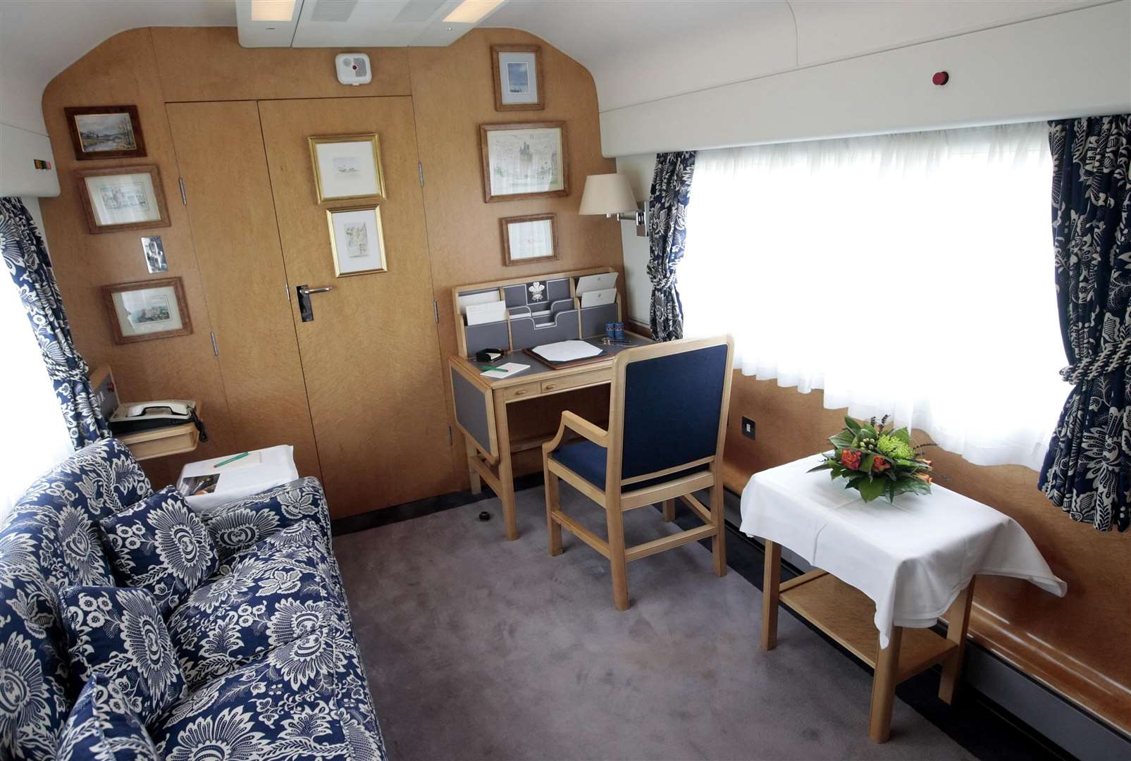 The Prince’s Study on the Royal Train (Danny Lawson/PA)