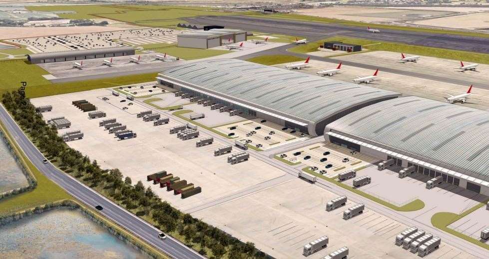 How Manston Airport could look when its £800 million redevelopment is complete. Picture: RSP