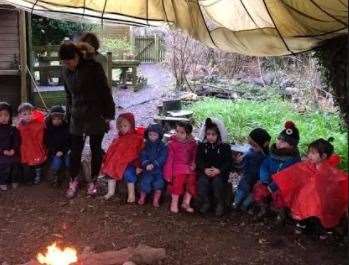 Children from the pre-school need a new shelter, Library image from Burgoyne Heights Pre-School