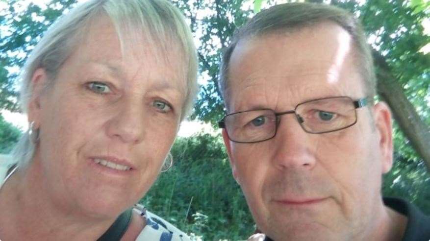 Martin Griffiths with his wife Sue, who has been told her bowel cancer is terminal