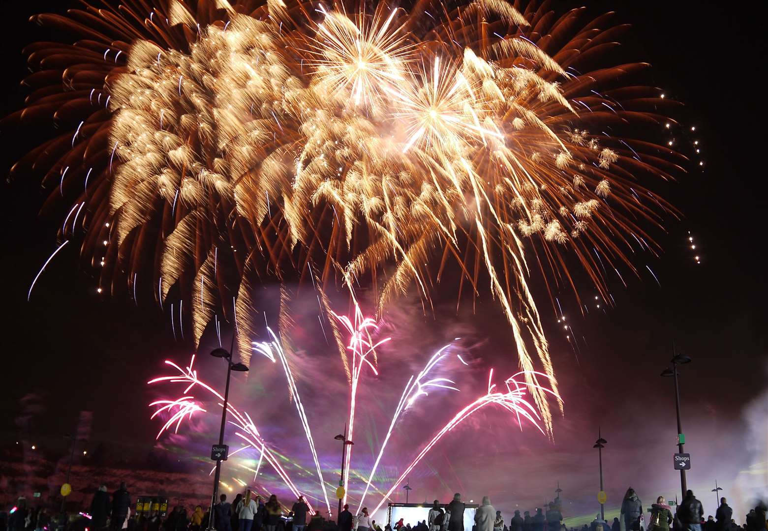 Fireworks at Bluewater last year. Picture: Jason Arthur