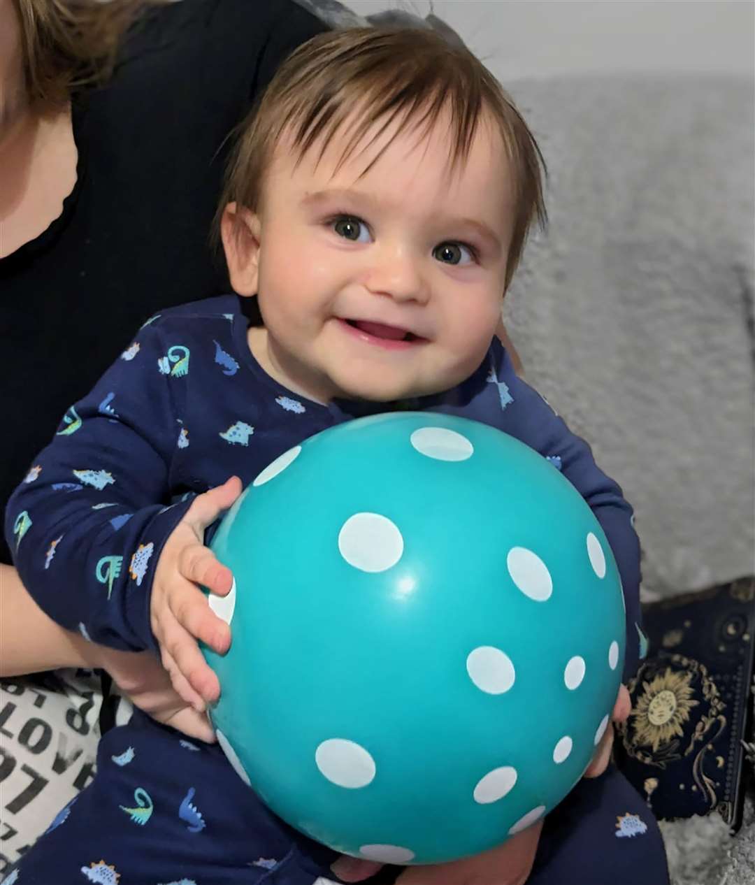 Baby Rohan celebrating his first birthday (Swansea Bay University Health Board/PA)