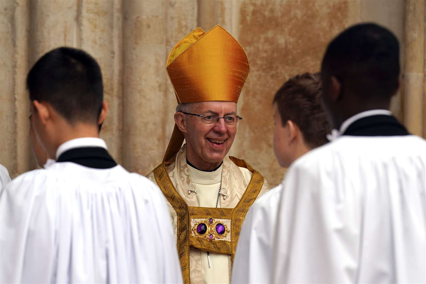 Archbishop of Canterbury Justin Welby at Westminster Abbey (Andrew Milligan/PA)