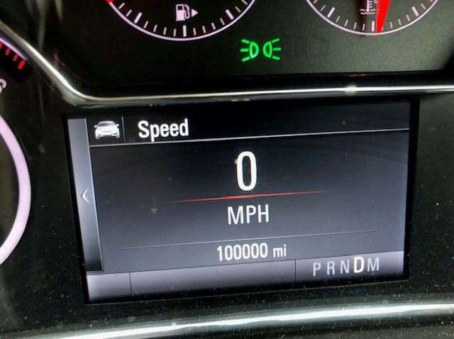 Secret Thinker felt compelled to watch his odometer tick over to 100,000 miles