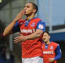 Lewis Montrose enjoys the moment after giving Gillingham a 37th-minute lead