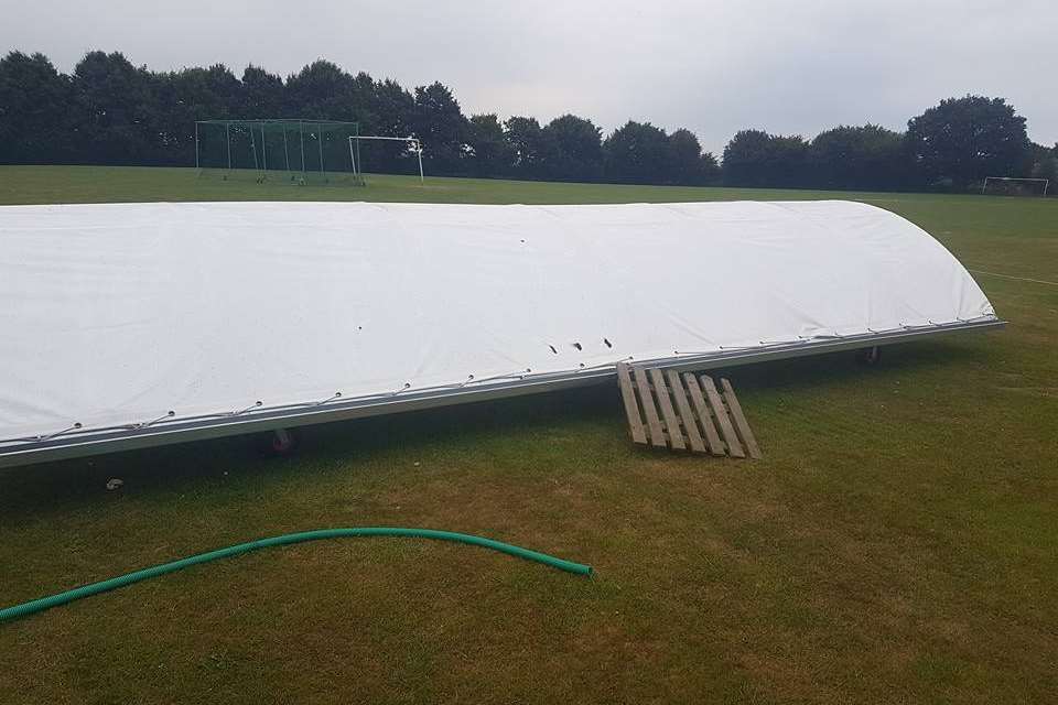 The covers were awarded to the club by the ECB. Picture: Horsmonden Cricket Club