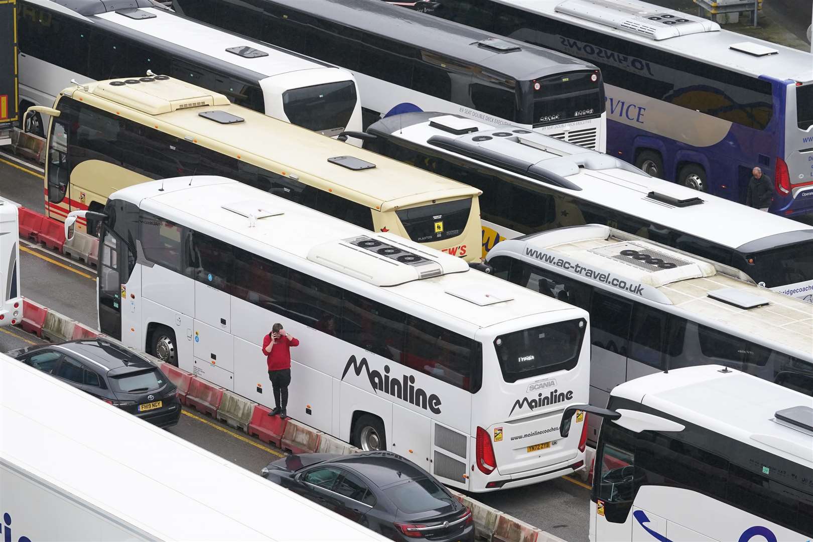 Traffic at the Port of Dover in Kent (Gareth Fuller/PA)