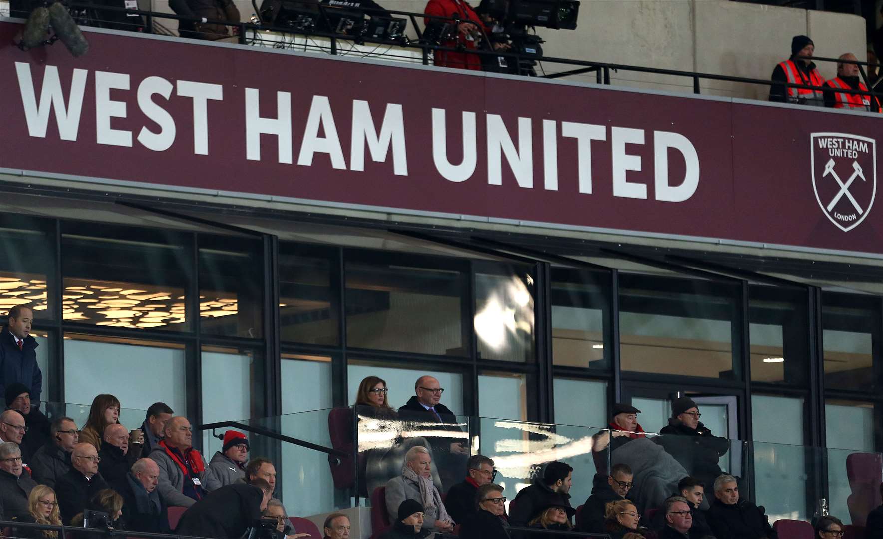 West Ham United vice-chairwoman Karren Brady in the stands (Steven Paston/PA)