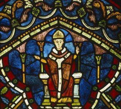 Thomas Becket immortalised in a stained glass window