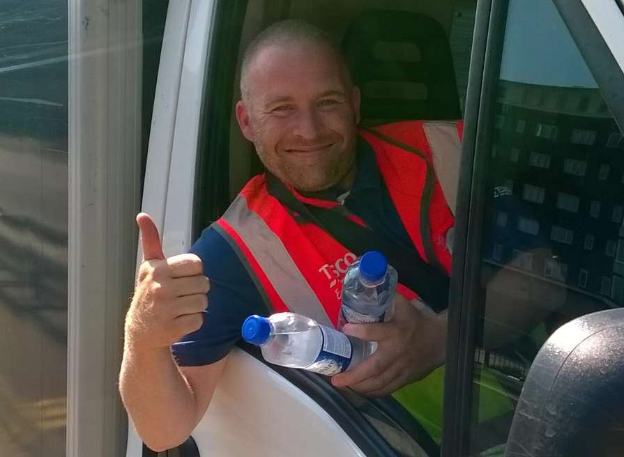 Tesco has been helping to deliver water