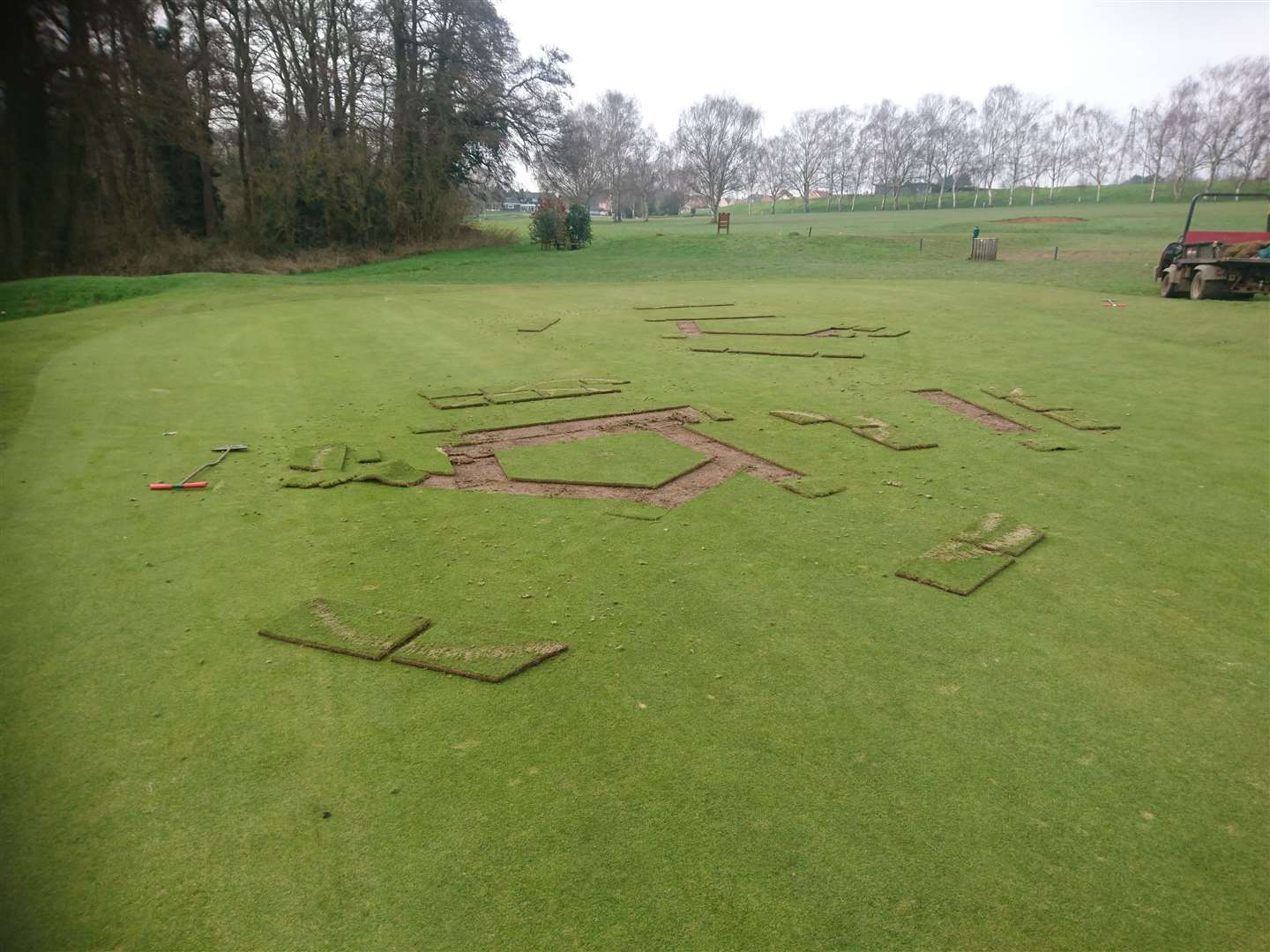 Thousands of pounds worth of damage is said to have been caused. Photo: Canterbury Golf Club