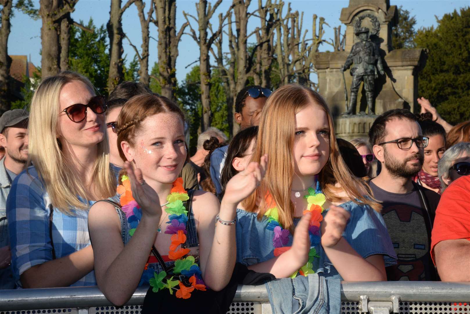 Gig goers enjoy the entertainment at the City Sound Project