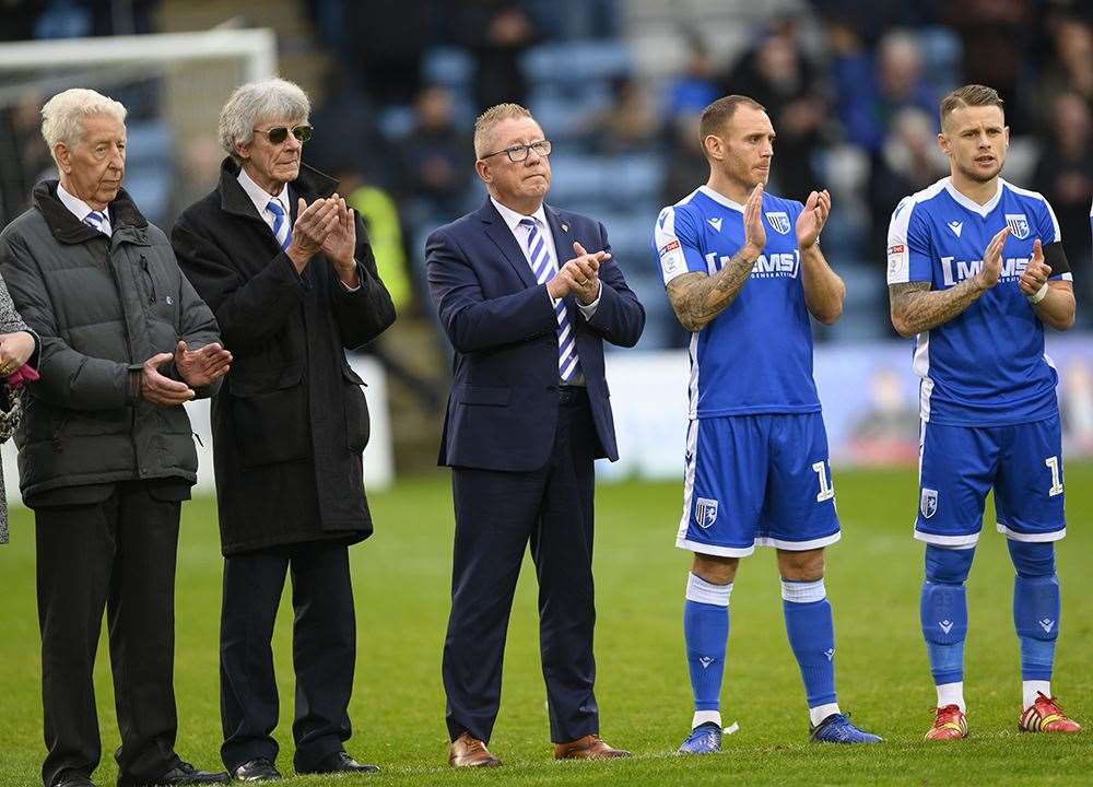 A minute's applause pre-match to remember Peter Scally, father of chairman Paul, who passed away last week Picture: Ady Kerry (21787950)