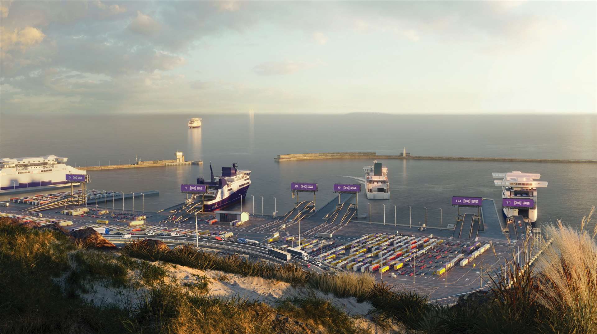 New and upgraded state of the art ferry berths are planned at the Eastern Docks. Picture: Port of Dover