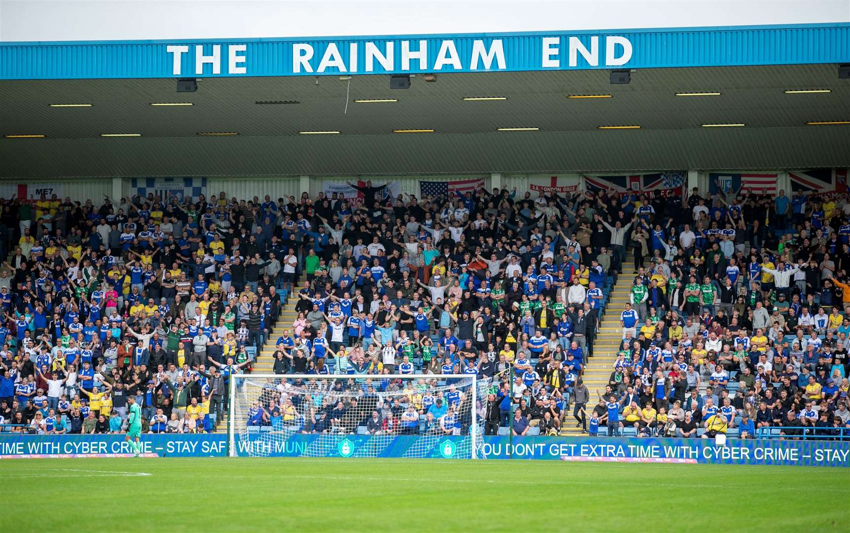 The Rainham End was packed out on Saturday for Gillingham match with Chesterfield Picture: @KPI_Julian