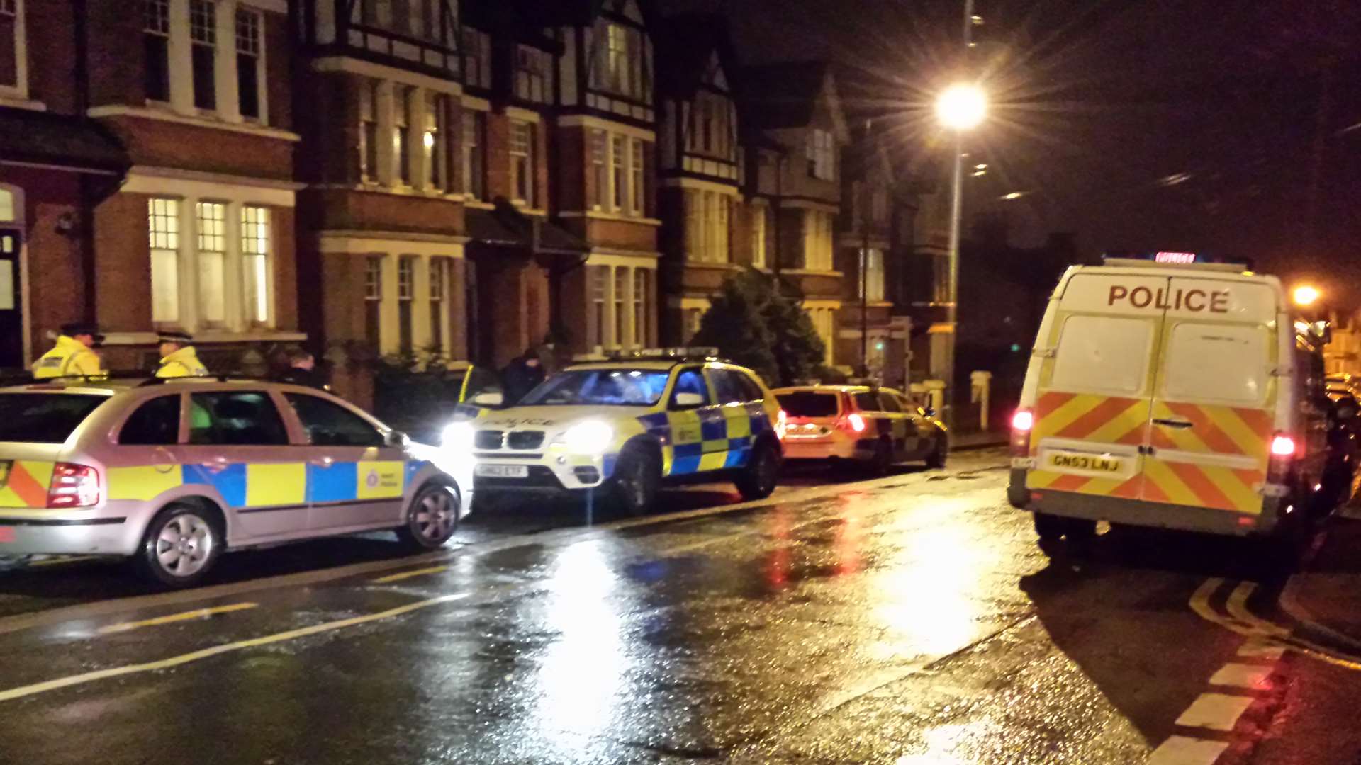 Police in Mickleburgh Hill opposite Tyndale Park junction