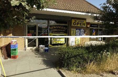 The scene of Tuesday's armed raid on the Medway City Estate. Picture: BARRY CRAYFORD