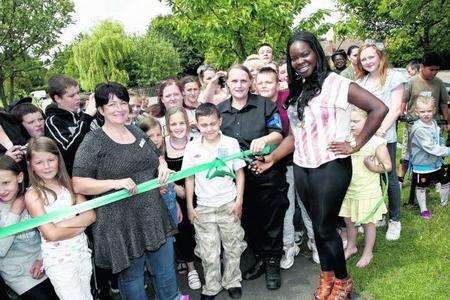 Actress Bunmi Mojekwu at Bligh school summer fair