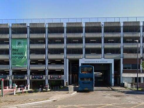 The back of The Mall car park, next to Sainsbury’s in Romney Place