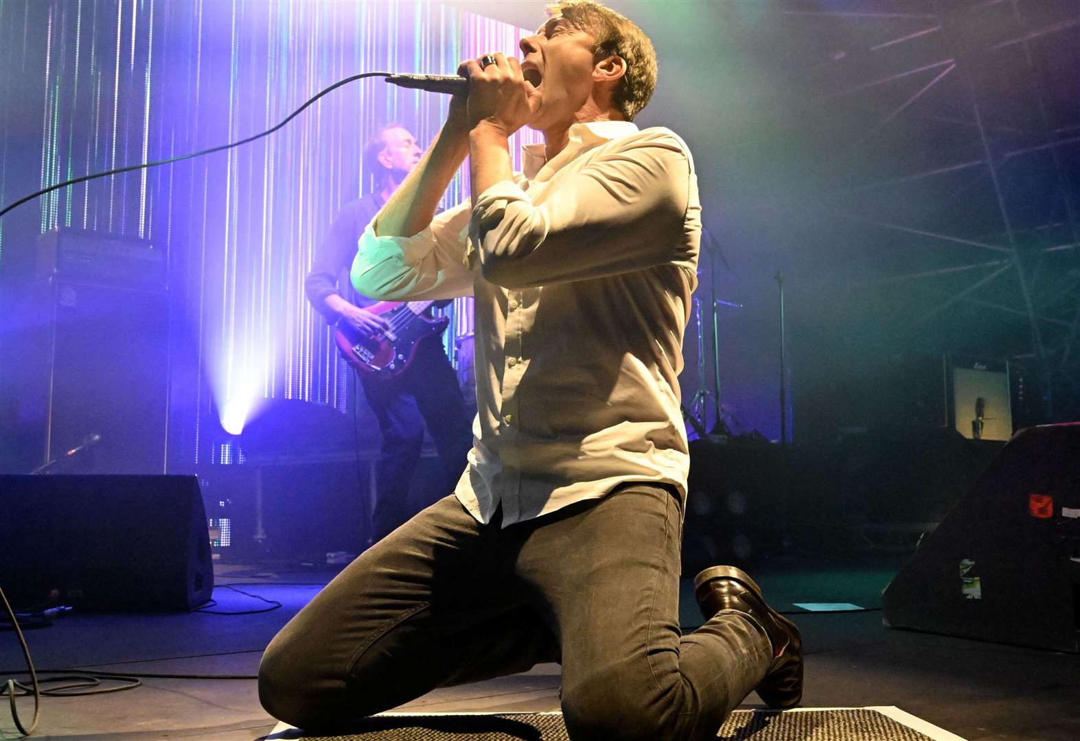 Brett Anderson, lead singer of Suede at Dreamland, Margate. Picture: Barry Goodwin