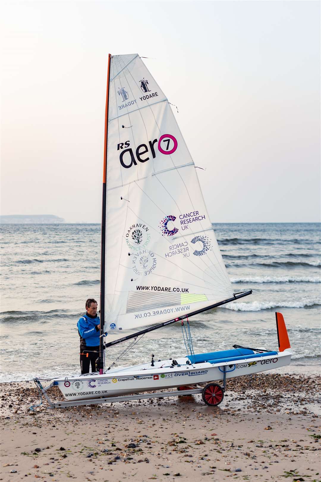 Ken Fowler said his sailing dinghy was ‘the size of two bathtubs’ and ‘about as wet as one'(Snap Photography/PA)