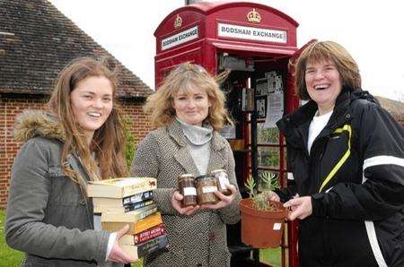 Bodsham phone box library