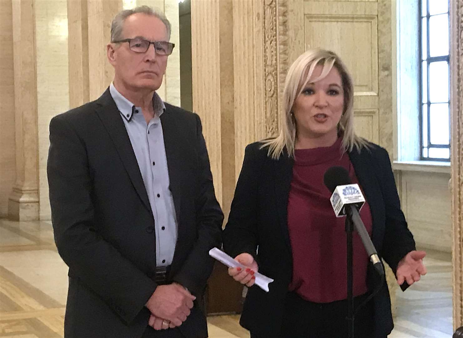 Sinn Fein vice president Michelle O’Neill and party colleague Gerry Kelly will attend Friday’s ceremony (Rebecca Black/PA)