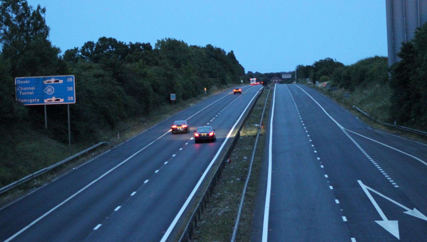 The crash happened on the London-bound carriageway, between Faversham and Sittingbourne. Stock picture