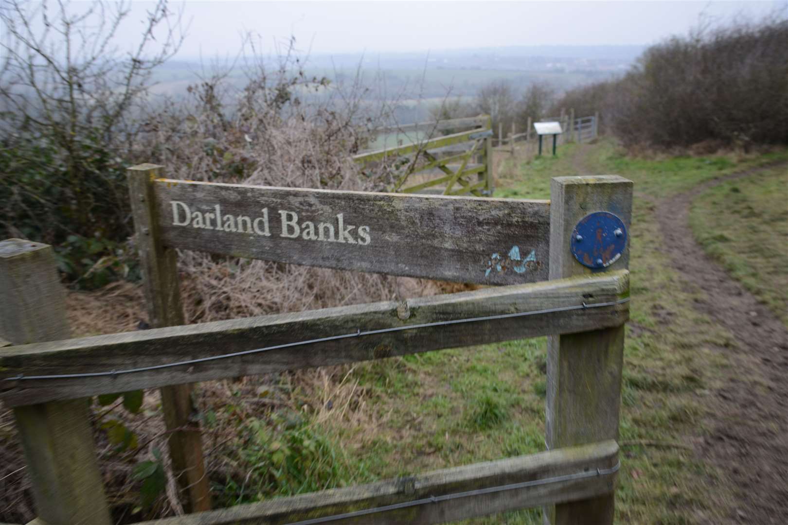 The thugs were loitering in an alleyway near Darland Banks Nature Reserve before the attack. Picture: Gary Browne