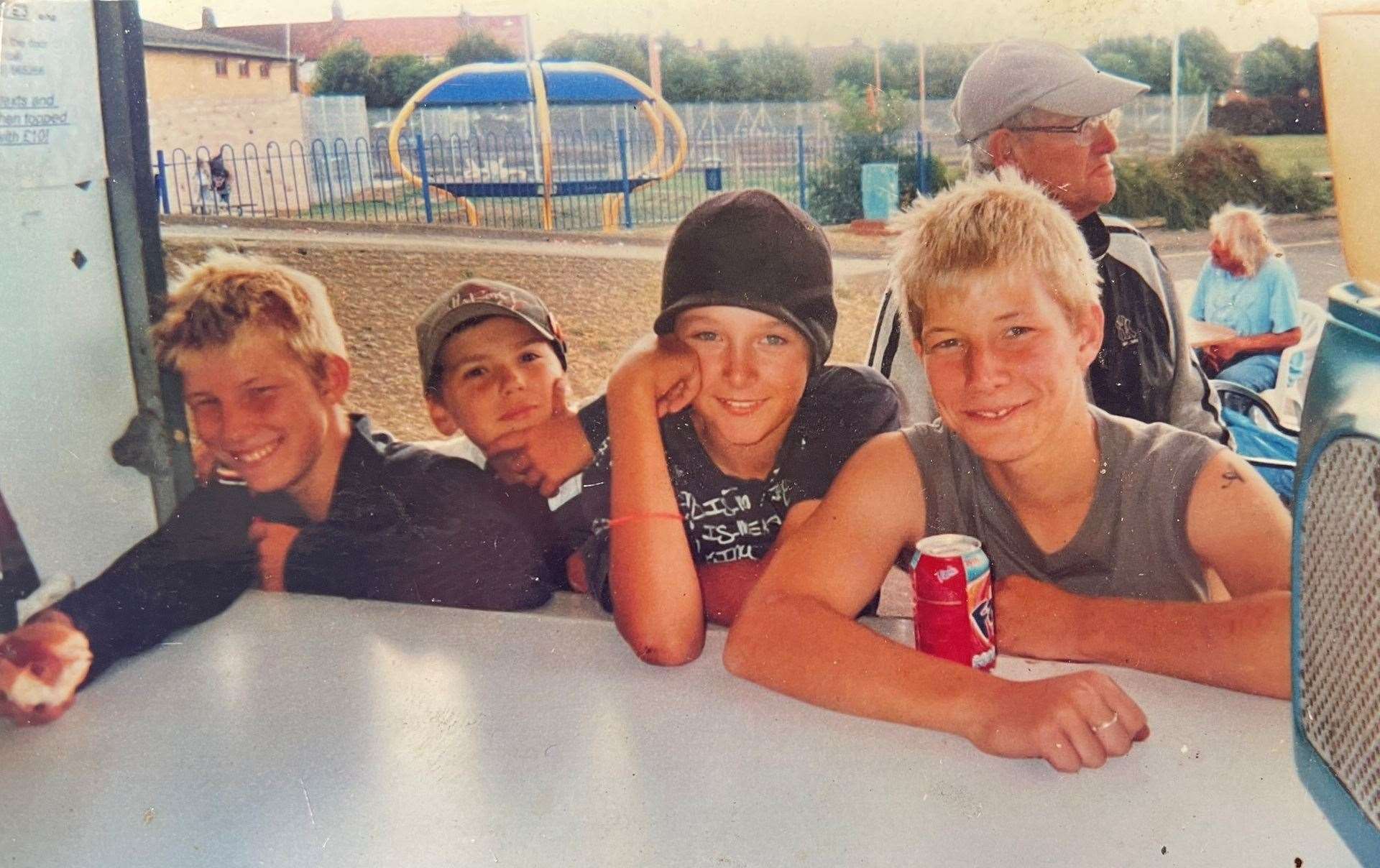 Some of the skater boys were regular customers of the Beach Street Kiosk in Beachfields, Sheerness. Picture: Janet Deadman