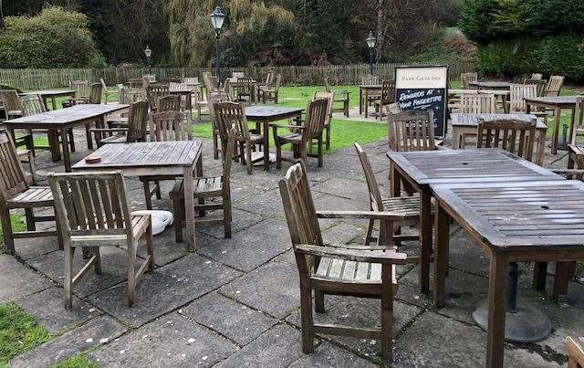 There is a good-sized garden area and, judging by the number of wooden tables and chairs, this place attracts good crowds in the summer