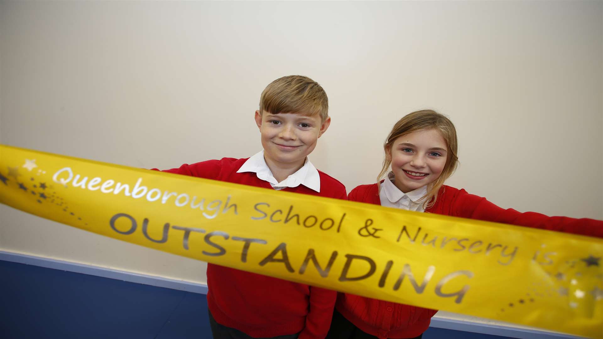 Head boy Taylor and head girl Ruby from Year 6