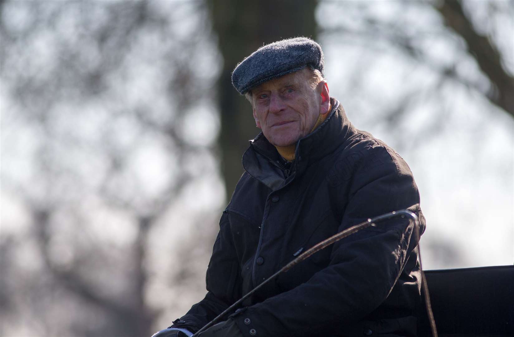 The Duke of Edinburgh goes carriage driving on the Long Walk at Windsor Castle, Berkshire (Steve Parsons/PA)