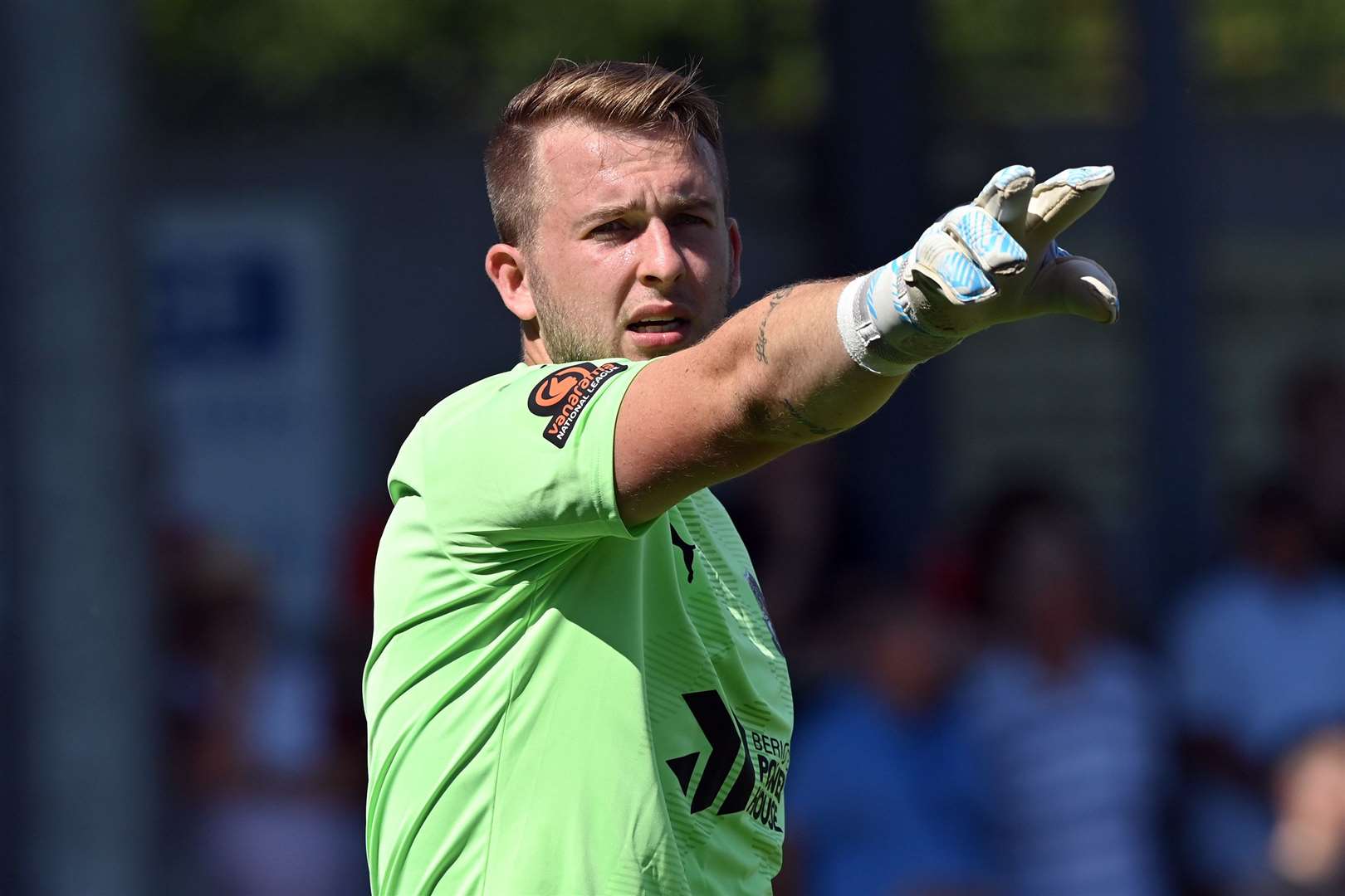 Dartford keeper Dan Wilks - currently out with an ankle injury. Picture: Keith Gillard