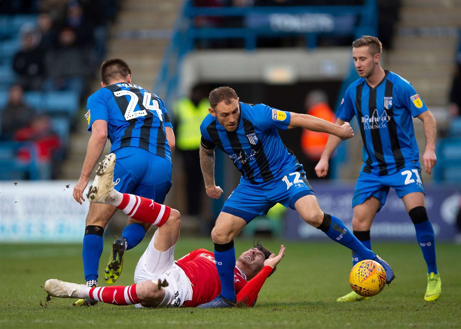 Barry Fuller in action against Barnsley Picture: Ady Kerry