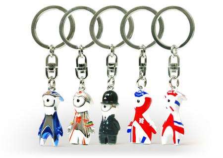 Olympic mascot keyrings