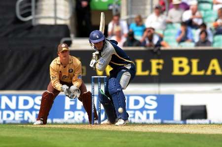 Geraint Jones in action at the Oval. Picture: BARRY GOODWIN