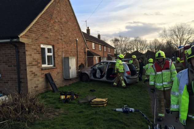 The 60-year-old driver and her female passenger were not seriously injured