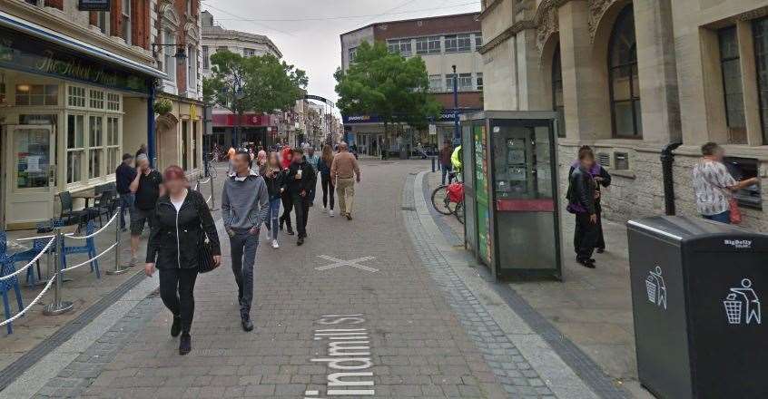 Emergency services were seen in Windmill Street, Gravesend. Picture: Google Maps