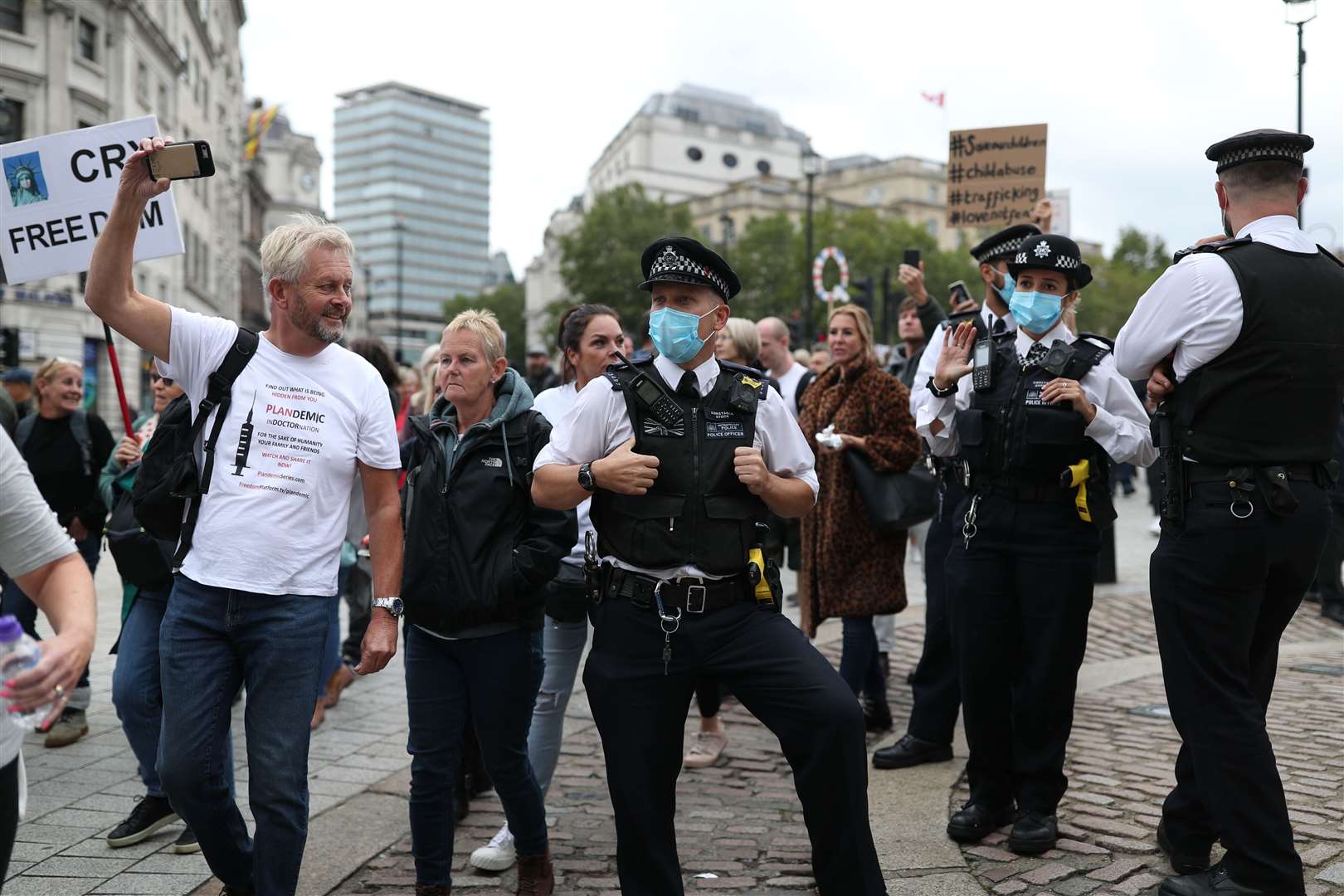 Under new changes to regulation, those attending a gathering of more than 30 people may be committing a criminal offence (Yui Mok/PA) 