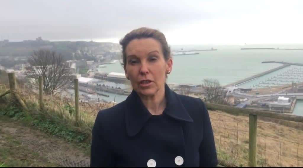 Natalie Elphicke MP at the Port of Dover