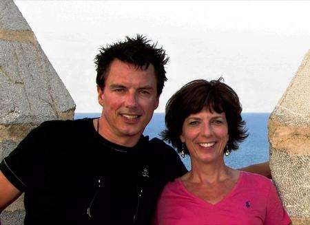 John Barrowman with sister Carole E .Barrowman.