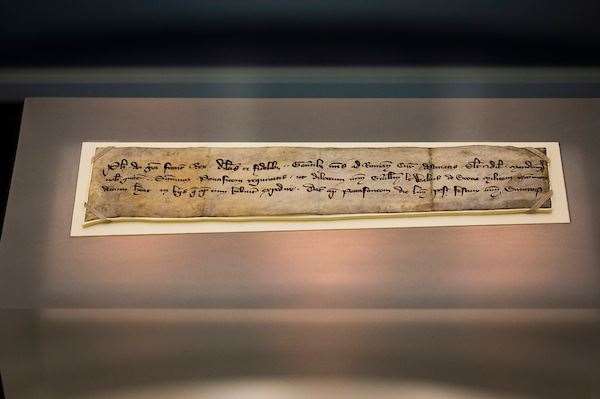 The letter was written in Latin script (Chris Watt/PA Wire).