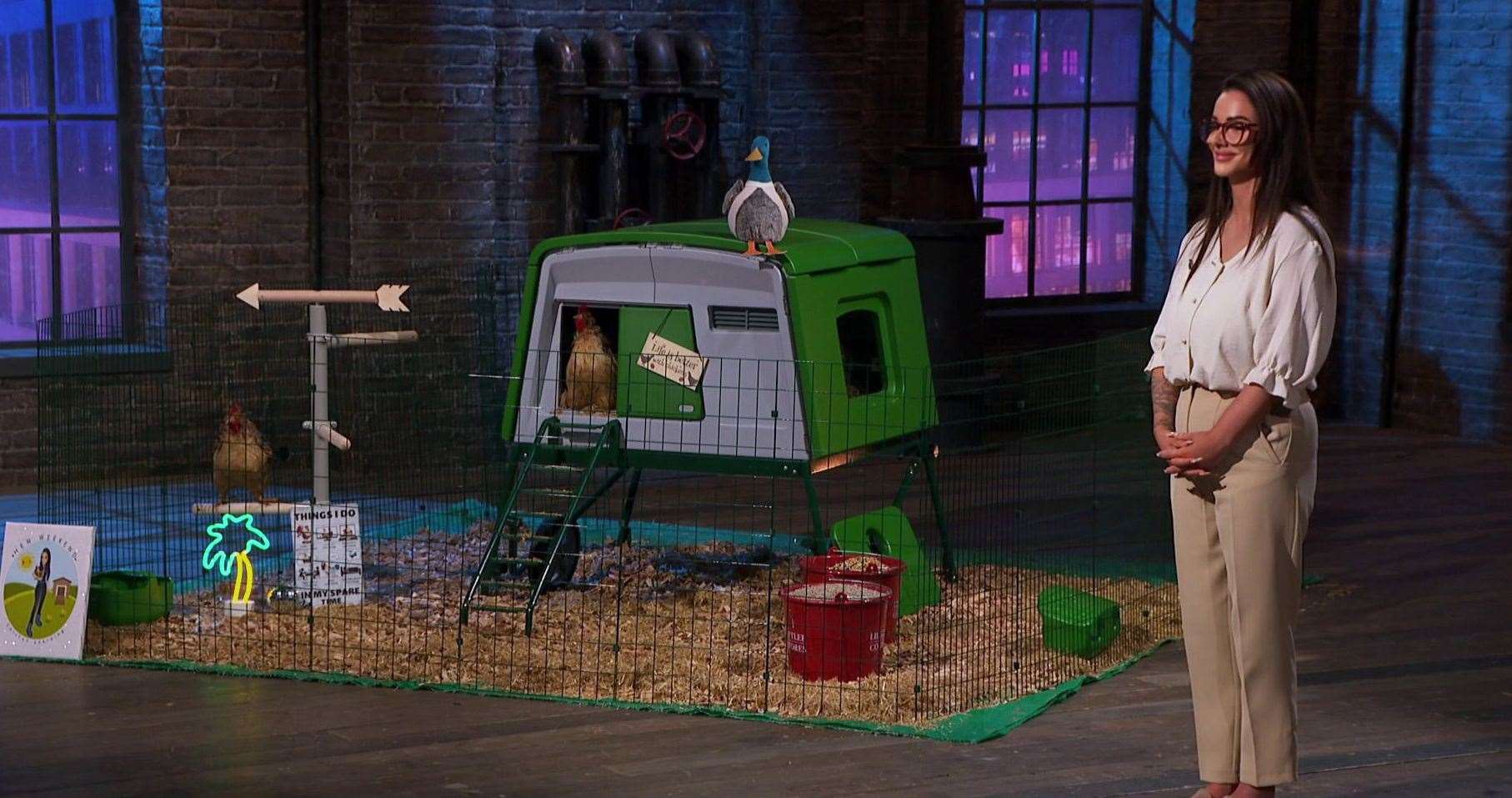 Katriona Shovlin pitches her idea during the first episode of the new series of Dragons' Den. Picture: BBC