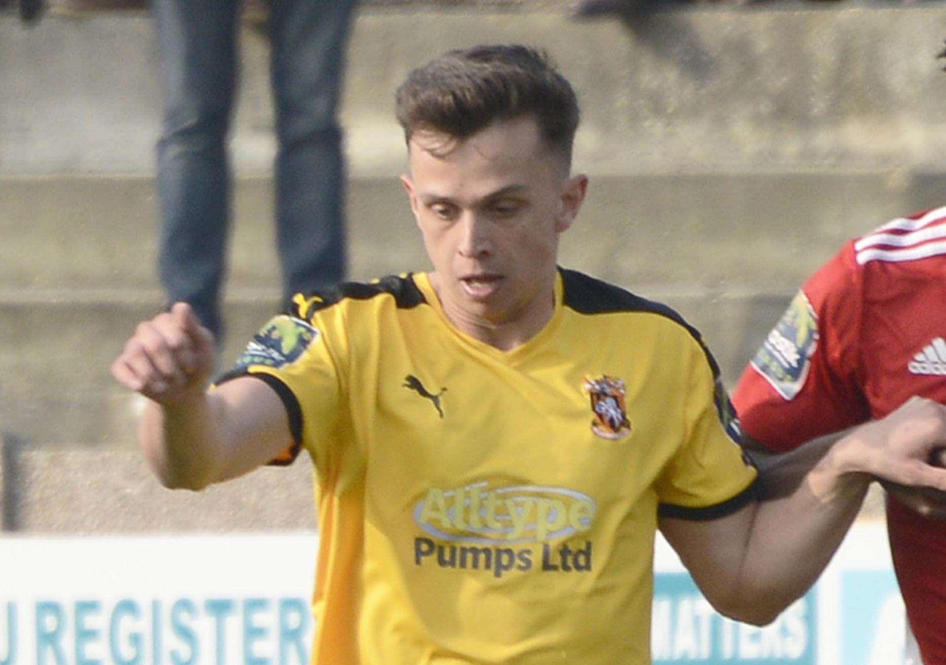 Folkestone striker Johan ter Horst Picture: Paul Amos