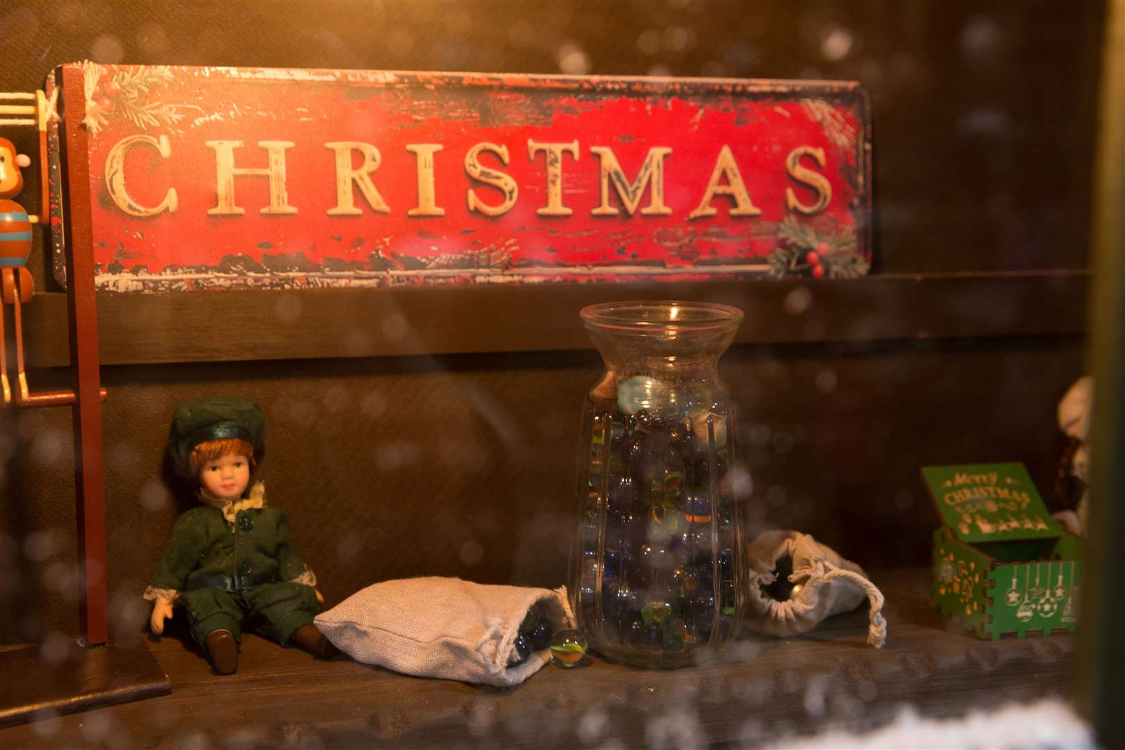 It includes a windowed toy shop stocked with vintage children’s gifts. Picture: WPR